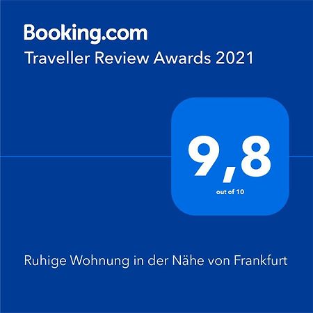 Ruhige Wohnung in der Nähe von Frankfurt Kelkheim Exterior foto