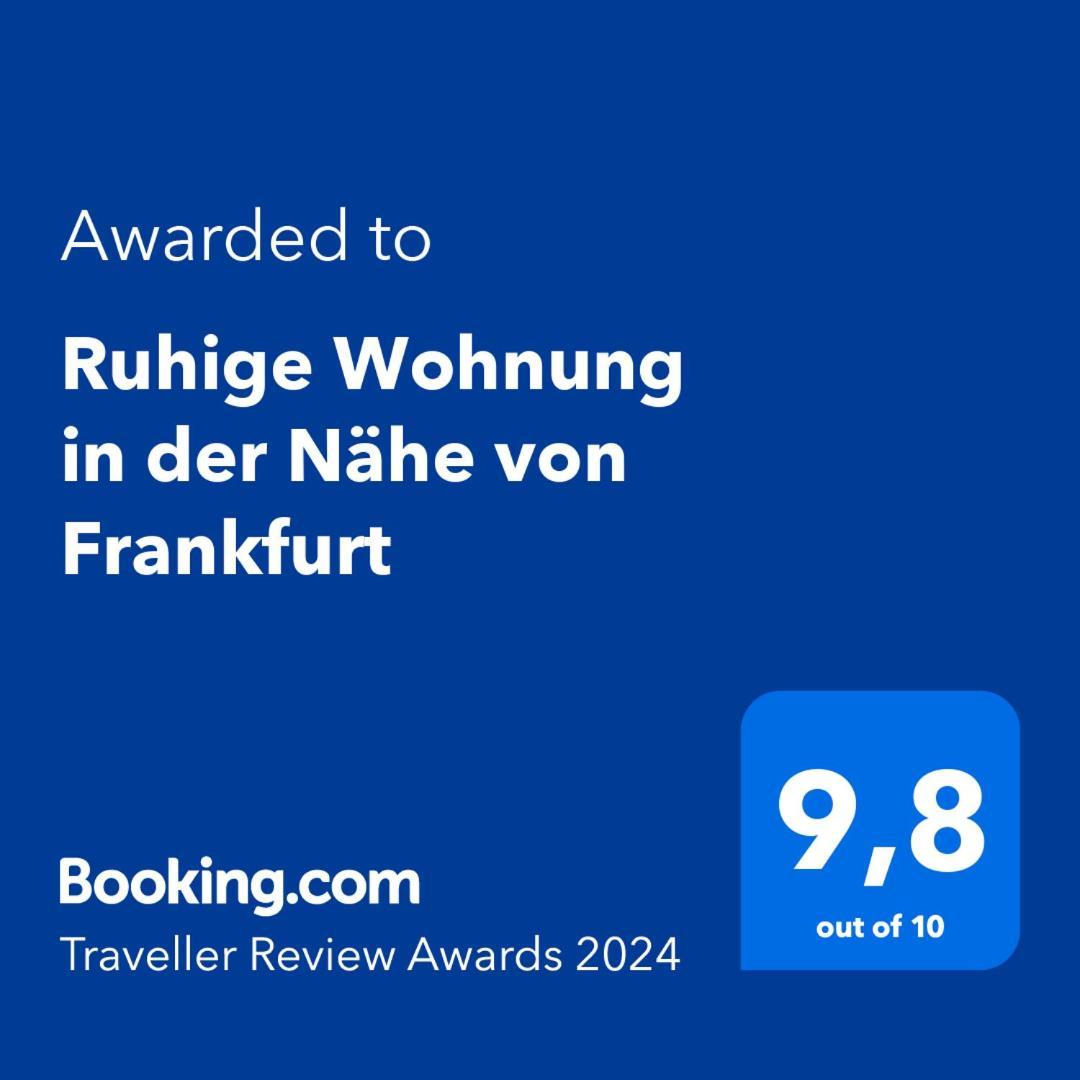 Ruhige Wohnung in der Nähe von Frankfurt Kelkheim Exterior foto